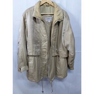 IZZI Beige Jacket Solid Long Sleeve Size 1X